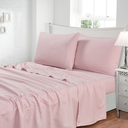 Ver imagem 1 de Jogo de Lençol Solteiro Jolitex 3 Peças 300 Fios 88x1,88x30 - Rosa