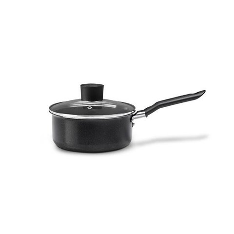 Panela com Tampa Antiaderente 18 Cm 1,75 Litros Ebony Preto Brinox 7190/457