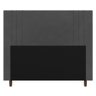 Cabeceira Cama Box Casal Ferrara 140cm Suede Cinza - Desk Design - 3