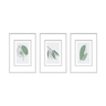 Kit 3 Quadros Decorativos Geométricos 40x60cm + Moldura Boiserie - 1