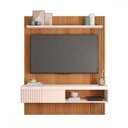 Ver imagem 3 de Painel para Tv até 55 Polegadas Jade 1 Porta Ripado Freijo/off White - Caemmun