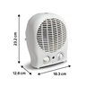 Aquecedor Elétrico Termoventilador 1500w 127v Branco Equation - 5