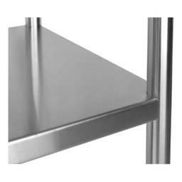 Estante em Aço Inoxidável com 6 Prateleiras Lisas - 1,5m (150x50x200cm) - BE6-150L - 3