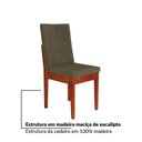 Ver imagem 7 de Conjunto Sala de Jantar Califórnia 6 Lugares Retangular Madeira Maciça Dakota Marrom/Caramelo/Tabaco/Off White