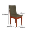 Ver imagem 4 de Conjunto Sala de Jantar Califórnia 6 Lugares Retangular Madeira Maciça Dakota Marrom/Caramelo/Tabaco/Off White