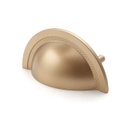 Ver imagem 3 de Kit 5 Puxadores Shell 64mm Dourado Matte + Parafusos