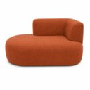 Ver imagem 7 de Sofá Puf Orgânico 140 cm 2 Lugares Consultório Recepção Sala:Terra Cota/Bouclé Lado Esquerdo