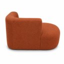 Ver imagem 5 de Sofá Puf Orgânico 140 cm 2 Lugares Consultório Recepção Sala:Terra Cota/Bouclé Lado Esquerdo