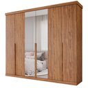 Ver imagem 2 de Guarda Roupa Copacabana 6 Portas 6 Gavetas Espelho MDF - Panan
