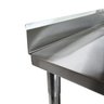 Mesa Aço Inox Industrial / Bancada de Apoio com Espelho - 1,6M (160x60x80cm) - Br06-160C - Brascool - 5