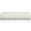 Ver imagem 3 de Kit 02 Puffs Decorativo Sala de Estar Bali W01 Pés Palito 190x60cm Linho Champagne - Lyam Decor