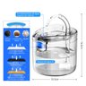 Bebedouro Fonte de Agua Gato Cachorro Cao Pet 2 Litros Animal de Estimaçao Filtro Usb Silencioso Aut - 9