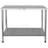 Mesa Aço Inox Industrial / Bancada de Apoio - 1,2M (120x60x80cm) - Br06-120S - Brascool - 1