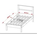 Ver imagem 6 de Quarto Solteiro 3 Peças Qt1 Nogal Branco Tecno Mobili Nogal