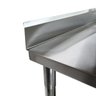 Mesa Aço Inox Industrial / Bancada de Apoio com Espelho - 1,5M (150x40x90cm) - Brascool - 4