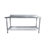 Mesa Aço Inox com Espelho e Rebaixo D'Água 180x70x90cm - Brascool - 1