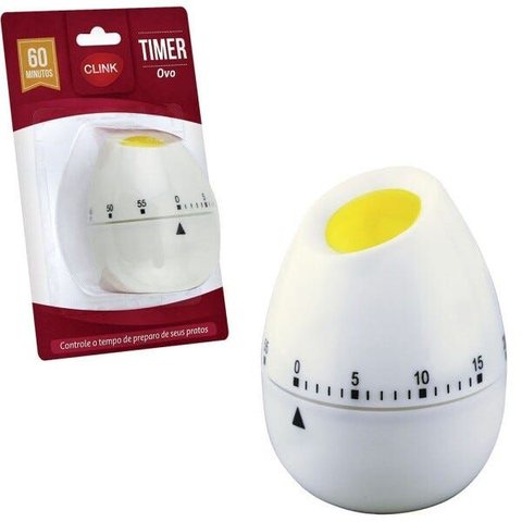 Timer Manual Culinário Modelo Ovo para até 60 Minutos