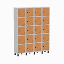 Ver imagem 1 de Roupeiro Aço Linha Light 20 Portas - GR304-20 Cinza-Laranja Picasso
