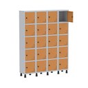 Ver imagem 4 de Roupeiro Aço Linha Light 20 Portas - GR304-20 Cinza-Laranja Picasso