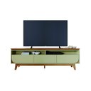 Ver imagem 1 de Rack Tv 75 Pol 200cm Bancada para Sala Elarin Cumaru/opala M20 - D’Rossi