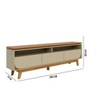 Ver imagem 6 de Rack Tv 75 Pol 200cm Bancada para Sala Elarin Cumaru/opala M20 - D’Rossi