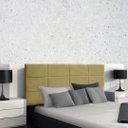 Ver imagem 2 de Painel Cabeceira Luna 1.28 Metro-Suede Amarelo/GatMagazine