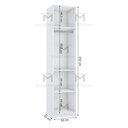 Ver imagem 6 de MÓDULO CLOSET NICHOS E CABIDEIRO M398.B (A250 X P50 X L55) MUNDI MOVEIS