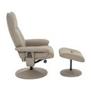 Ver imagem 6 de Poltrona do Papai Elétrica com Massagem e Giratória Nebraska com Apoio de Pés Pu Fendi G56 - Rivatti