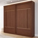 Ver imagem 1 de Guarda-Roupa Casal 2 Portas de Correr 229cm MDF Talin Marrom/Jequitiba