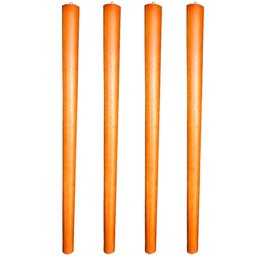 Kit 04 Pés Palito Madeira 60 Cm Rosqueável P02 Móveis Poltrona Puff Mesa - Inoviza - 1
