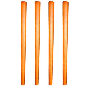 Kit 04 Pés Palito Madeira 60 Cm Rosqueável P02 Móveis Poltrona Puff Mesa - Inoviza