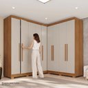 Ver imagem 7 de Guarda-Roupa de Canto Modulado com Pés 9 Portas 4 Gavetas França