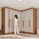 Ver imagem 7 de Guarda-Roupa de Canto Modulado com Pés 9 Portas 4 Gavetas França