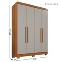 Ver imagem 6 de Guarda-Roupa de Canto Modulado com Pés 9 Portas 4 Gavetas França