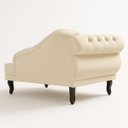 Ver imagem 4 de Chaise Recamier 150 Cmem Veludo Pés Luis Xv Capitonê de Luxo