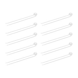 Kit Suporte para Vassouras com 10 Peças Branco 30 Cm - 1