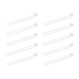 Kit Suporte para Vassouras com 10 Peças Branco 30 Cm