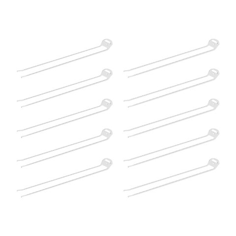 Kit Suporte para Vassouras com 10 Peças Branco 30 Cm
