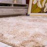 Tapete Shaggy Felpudo 150x200 Bege - 1
