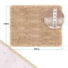 Tapete Shaggy Felpudo 150x200 Bege - 2