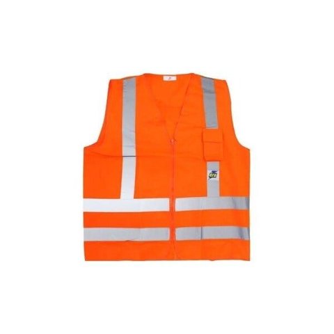 Colete 1 Bolso Laranja Refletivo