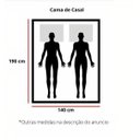 Ver imagem 2 de Cama de Casal Itália de Madeira Maciça Angelim Pedra/tauari - Cor Castanho
