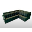 Ver imagem 3 de Sofá de Canto SFC_MA 06 que se Transforma em Sofá Cama de Casal Resistente e Confortável em Sarja