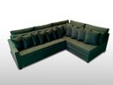 Ver imagem 3 de Sofá de Canto SFC_MA 06 que se Transforma em Sofá Cama de Casal Resistente e Confortável em Sarja