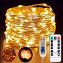 Ver imagem 3 de Fio de Fada Natal Musical 200 Lâmpadas Leds Amarelo Usb 20m