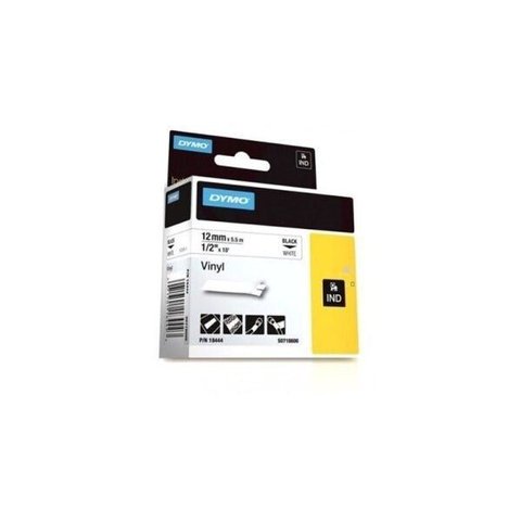 Fita Impressora - Rotuladora Pvc 12 Mm X 5,5 M - Branca