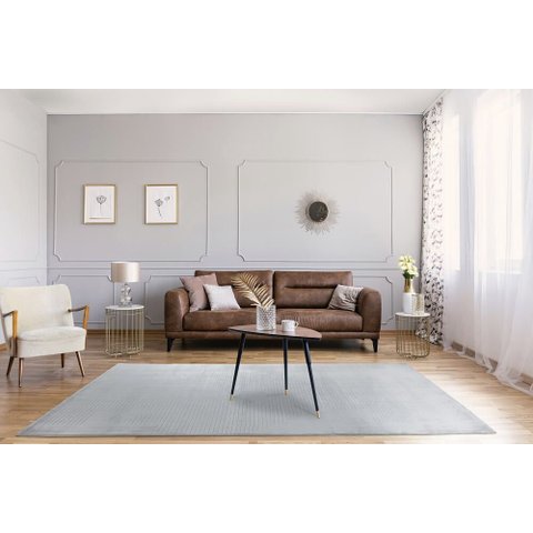 Tapete Sala Turco Sofisticato 03 Cinza 2,00 X 2,50 10mm Macio