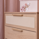Ver imagem 4 de Cômoda MDF 4 Gavetas com Tela Palha Rattan Quater Linha Paglia Pro