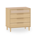 Ver imagem 2 de Cômoda MDF 4 Gavetas com Tela Palha Rattan Quater Linha Paglia Pro