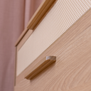 Ver imagem 5 de Cômoda MDF 4 Gavetas com Tela Palha Rattan Quater Linha Paglia Pro